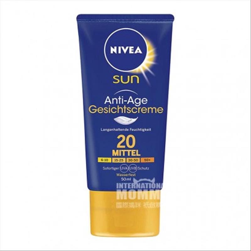 NIVEA German Face Sunscreen SPF20 Overseas Local Original