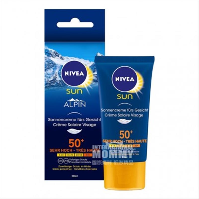 NIVEA German Alpine Face Sunscreen SPF50+ Overseas Local Original