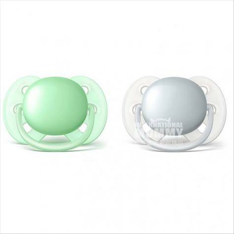 PHILIPS AVENT UK Super soft solid color pacifier 0-6 months two pack