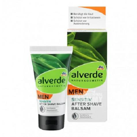 ALVERDE German Natural Organic Sensitive Skin Post-Shave Moisturizer for Men *2 Overseas Local Original