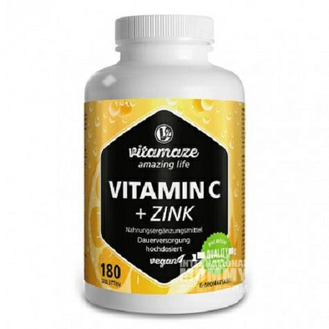 Vitamaze Amazing Life German high-dose vitamin C + zinc 180 tablets Overseas local original