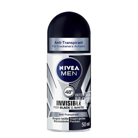 NIVEA Germany Mens antiperspirant underarms long-lasting cool body black and white invisible rollers Overseas local orig