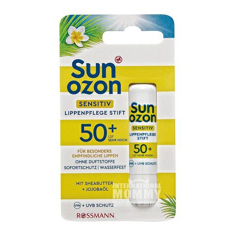 Sunozon German moisturizing waterproof sunscreen lip balm SPF50 overseas local original