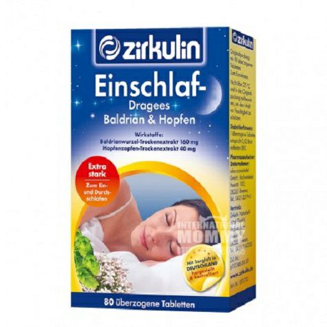 Zirkulin Germany valerian sleep pills 80 tablets