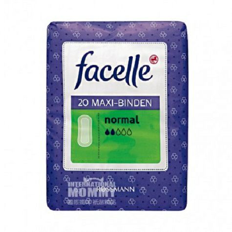 Facelle German daily sanitary napkins, two drops of water, 20 pieces*2, original overseas version