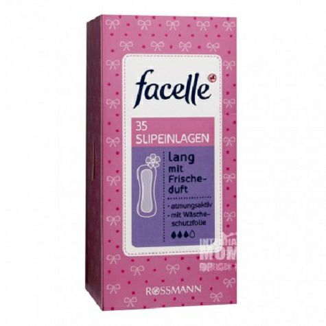 Facelle German daily fresh fragrance breathable sanitary pad three drops of water 35 pieces*2 overseas local original