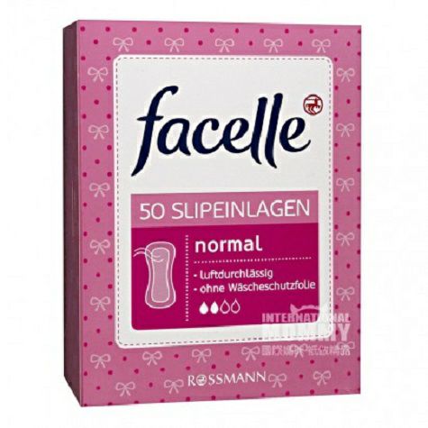Facelle German breathable sanitary pad with two drops of water 50 pieces, original overseas version