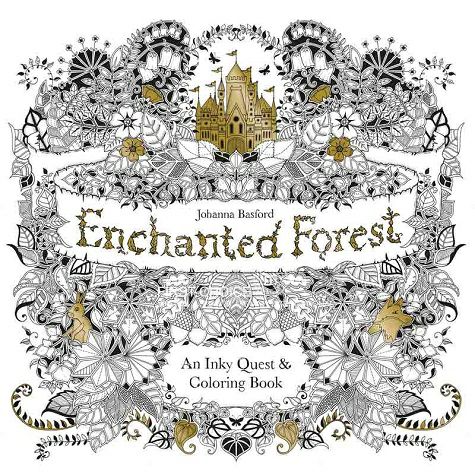 Enchanted Forest British magic forest hand-painted coloring picture book Secret Garden sequel Overseas local original