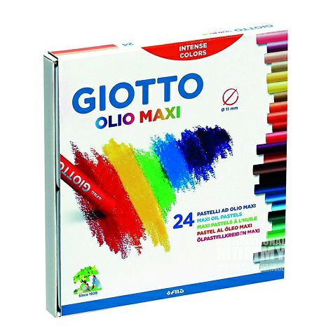 GIOTTO Italy 24 color thick rod was...