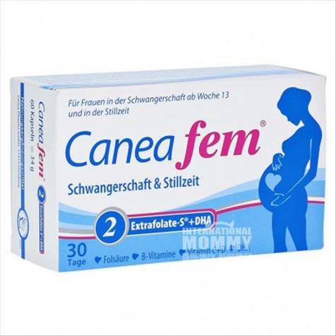 Caneafem German multivitamin folic acid DHA capsules for pregnancy stage 2