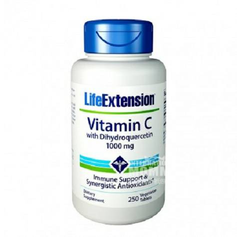 Life Extension America Dihydroquercetin vitamin C tablets overseas local version