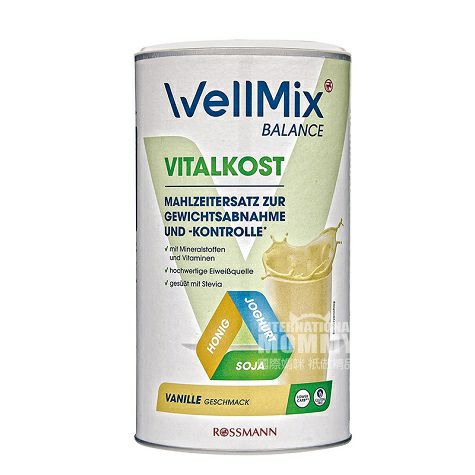 WellMix German high quality protein powder vanilla meal substitute