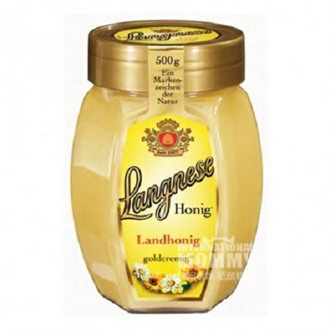 Langnese German Thick pulp field golden honey 500g Overseas local original