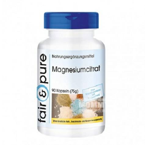 Fair&Pure German 90 Magnesium Citrate Capsules Overseas local original