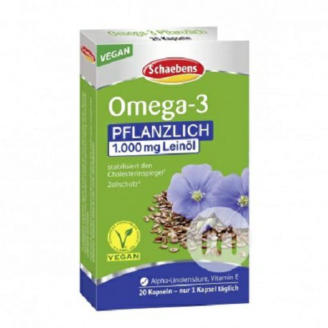 Schaebens Germany flaxseed oil capsules