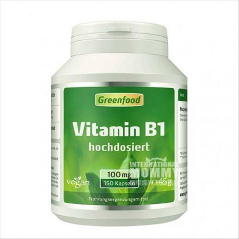 Greenfood Netherlands 180 vitamin B1 100mg capsules Overseas local original