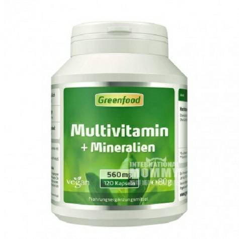 Greenfood Netherlands 120 multivitamin + mineral capsules Overseas local original