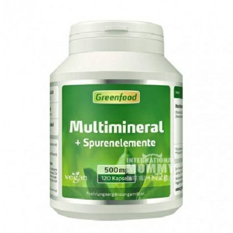 Greenfood Netherlands 120 multi-mineral + trace element capsules Overseas local original