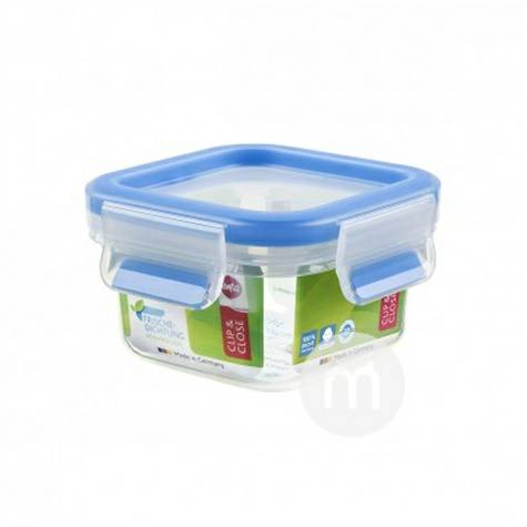 EMSA German square plastic snack box with lid, 250ml original overseas version