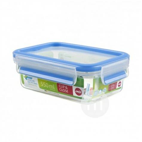EMSA German square plastic snack box with lid 550ml original overseas
