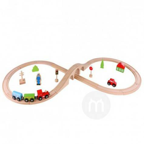 Tooky Toy Germany baby wooden train track toy