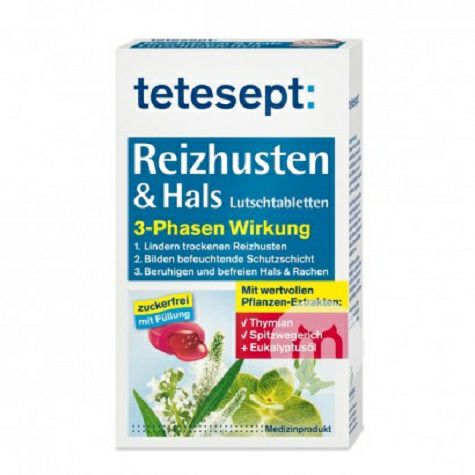 Tetesept Germany children and adults relieve dry cough sandwich lozenge without sugar