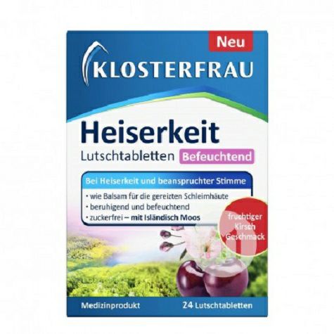 KLOSTERFRAU Germany cherry throat candy for relieving hoarseness