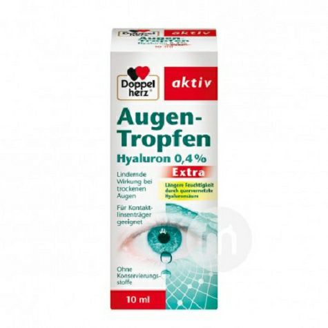 Doppelherz Germany 0.4% hyaluronic acid eye drops for relieving fatigue and protecting eyes