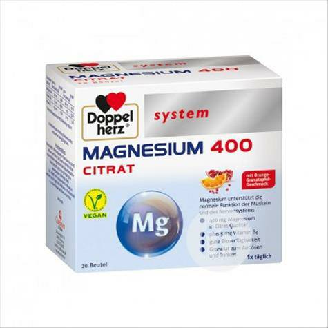 Doppelherz German Magnesium Vitamin Nutrition Granules Orange Pomegranate Flavor 20 bagsl Overseas local original