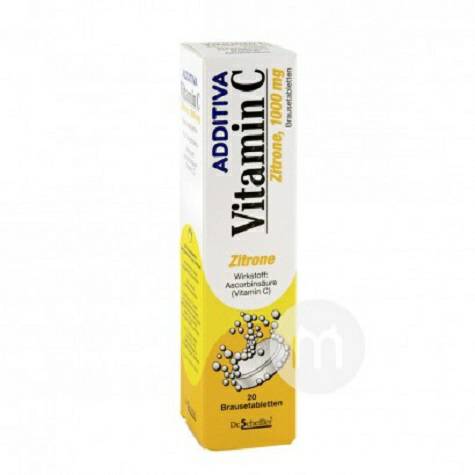 ADDITIVA Germany Vitamin C Effervescent Tablets Lemon Flavor*2 Overseas local original