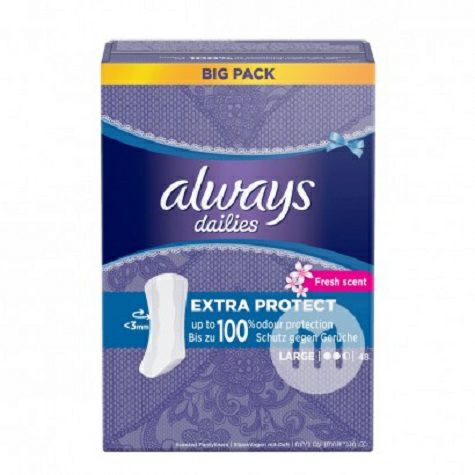 Always German dailies series daily sanitary pad 2.5 drops 48 pieces*2 overseas local original