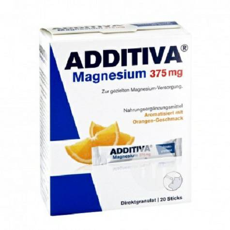 ADDITIVA Germany supplement magnesium 375mg nutrition bar orange flavor Overseas local original