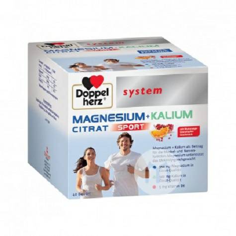 Doppelherz German Magnesium + Potassium Citrate Nutrition Granules Orange Pomegranate Flavor Original Overseas Local Edi