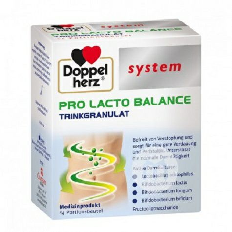 Doppelherz Germany protein milk balance system granule 14 bags