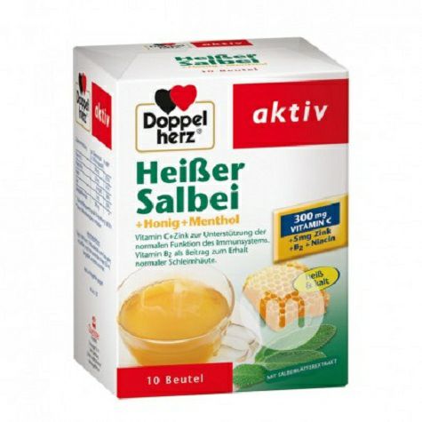 Doppelherz Germany honey Mint throat granule * 3
