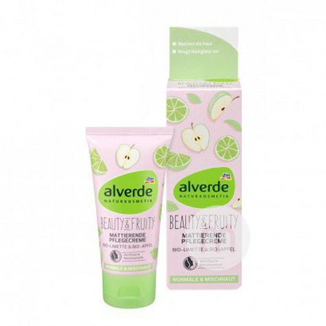 Alverde German Ivyde Organic Lime Green Apple Fruit Acid Oil Control Moisturizing Day Cream Original Overseas