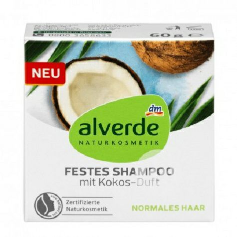 Alverde German solid shampoo soap f...