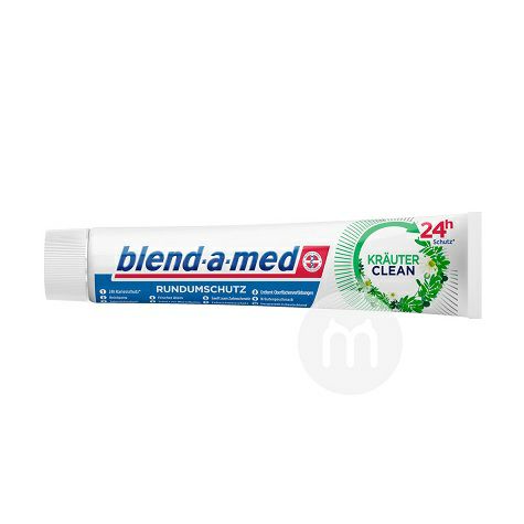 Blend.a.med German 24-hour herbal cleansing toothpaste, original overseas version