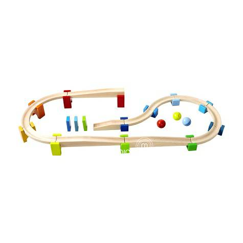 HABA Germany wooden track ball building block toy