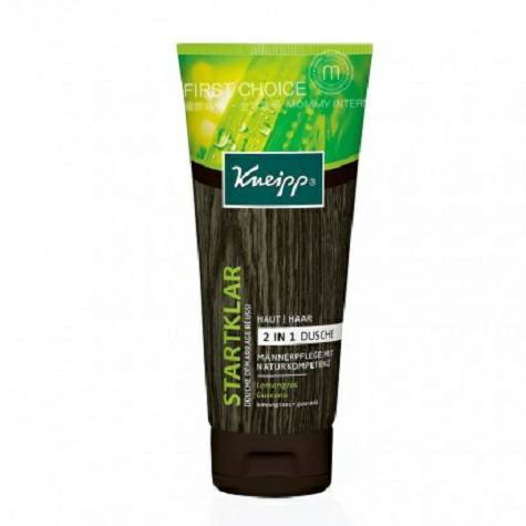 Kneipp German natural herbal mens 2 in 1 shampoo and shower gel overseas local original