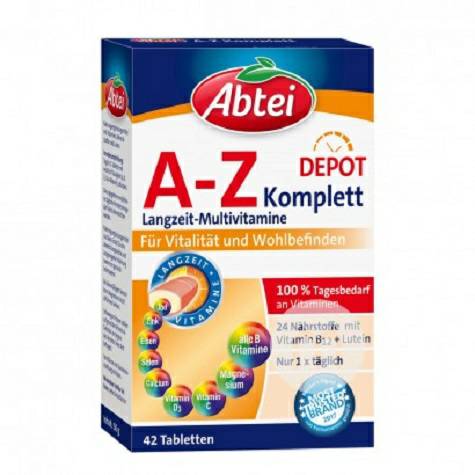 Abtei German A-Z Multi-Vitamin and Ginkgo Nutrient Tablets Overseas Local Original Edition