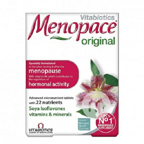 Vitabiotics menopace women's menopausal nutrition tablets