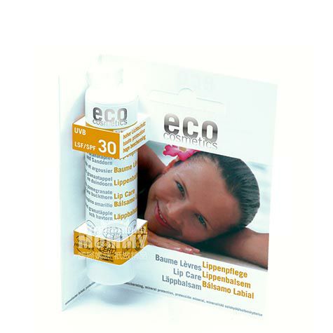 ECO Germany Cosmetics Organic Natural Sunscreen Lip Balm SPF30 Overseas Local Original Edition