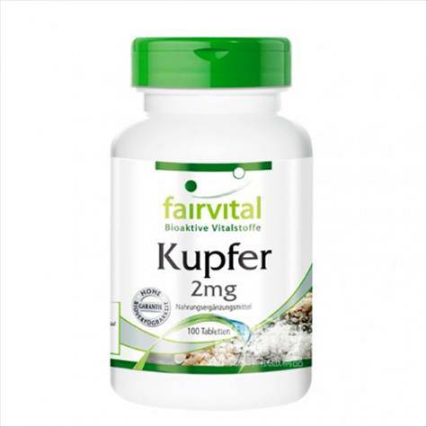 Fairvital Germany copper supplement for pregnant women to promote iron absorption and help hematopoiesis