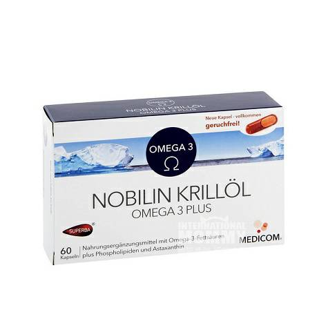 Nobilin German Antarctic Krill Oil Omega-3DHA Capsules Original Overseas