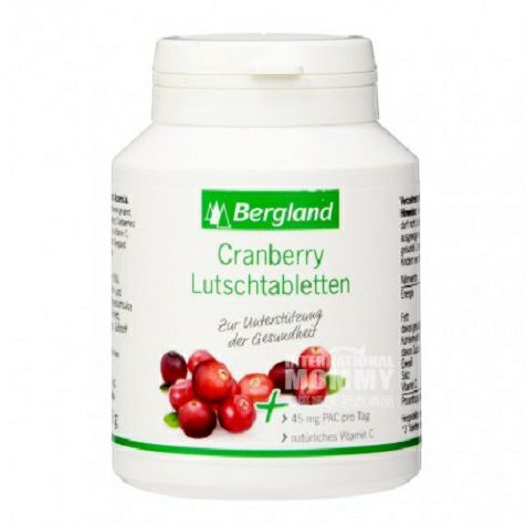 Bergland Germany Cranberry + cherry hard candy