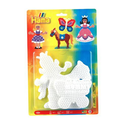 Hama Germany beading tool template (Princess, horse, butterfly)