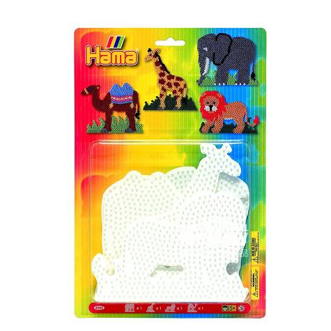 Hama Germany beading tool template (elephant, giraffe, lion, camel)