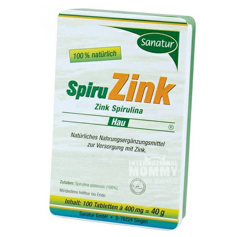 Sanatur German Spirulina Zinc Supplements Original Overseas