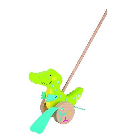 Goki Germany wooden push pull croco...